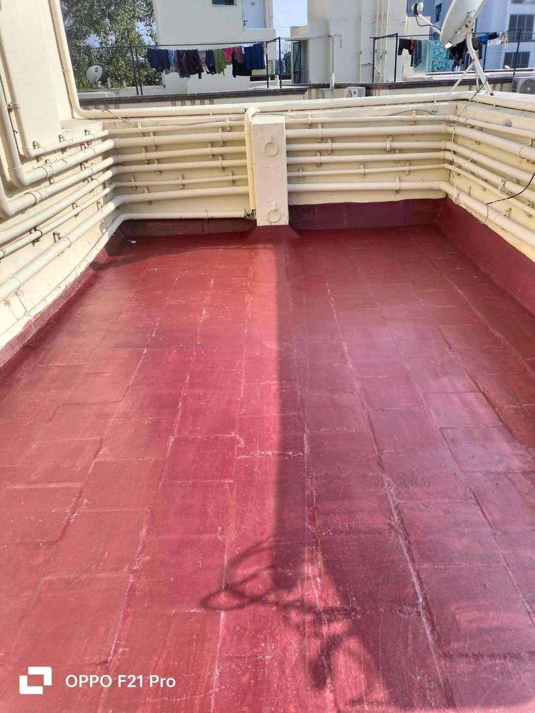 Crack filling before waterproof coating