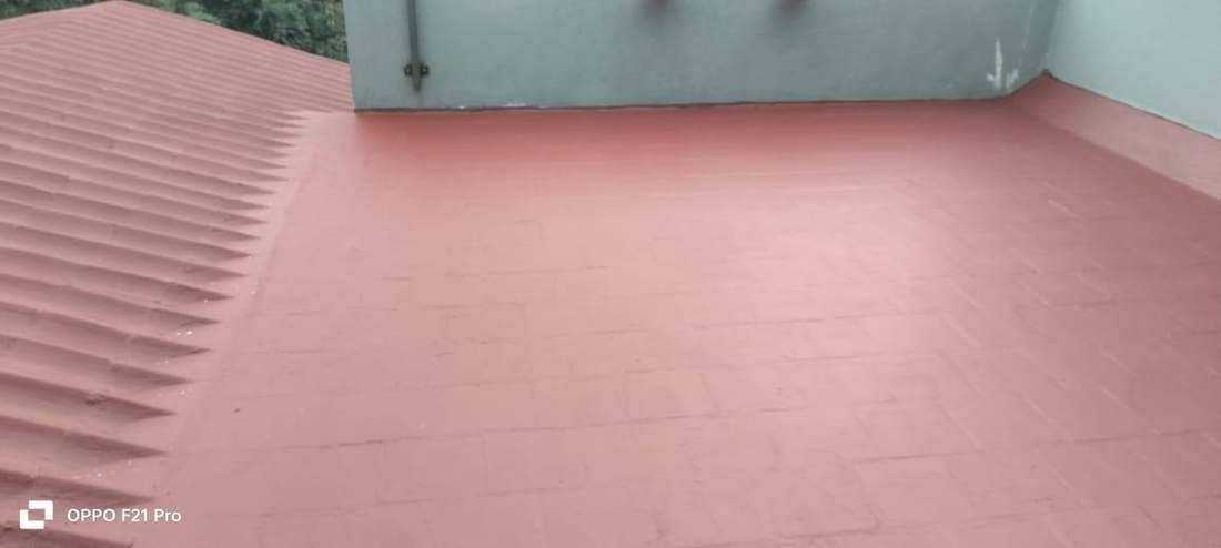Acrylic waterproofing coating glossy finish